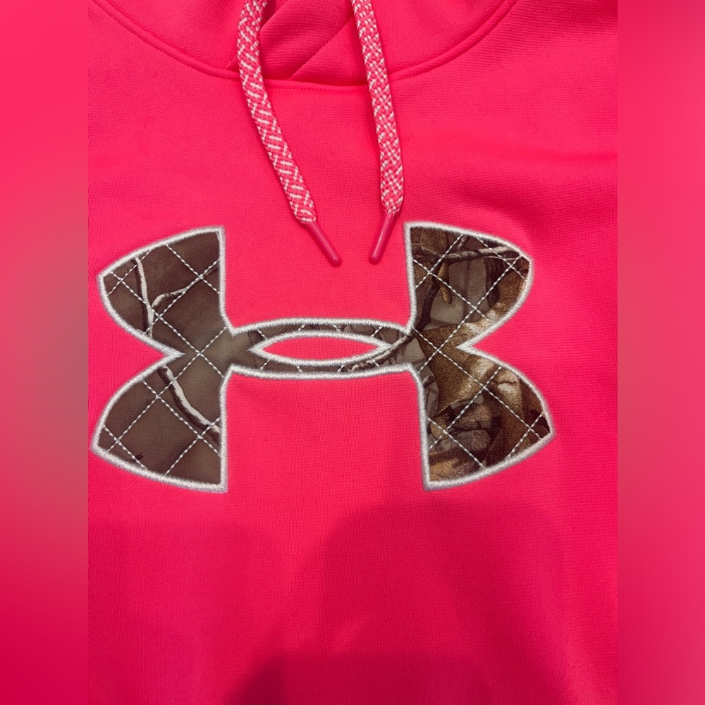 Under Armor corral sweatshirt, women’s S, new, breast cancer awareness symbol,